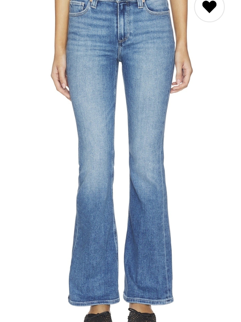 PAIGE High Rise Laurel Canyon Bootcut Jeans Size 26 Petite Like New